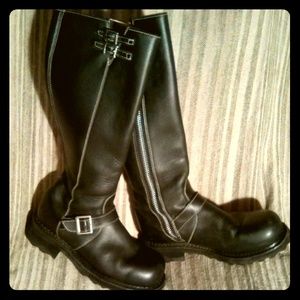 Fluevog Bond Girl Motorcycle Boots 8.5
